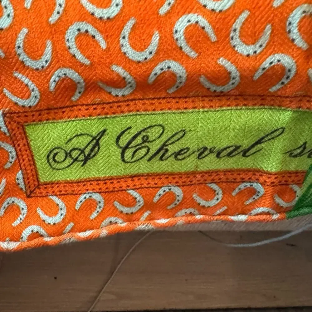 Hermès cashmere, equestrian/jungle themed scarf. Indescribably beautiful piece
